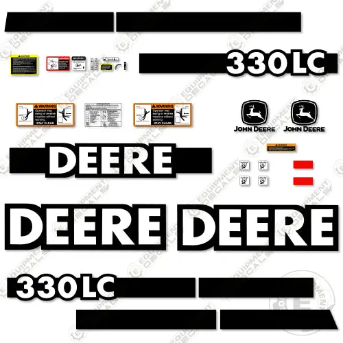 Fits John Deere 330 Lc Excavator Decal Kit 1