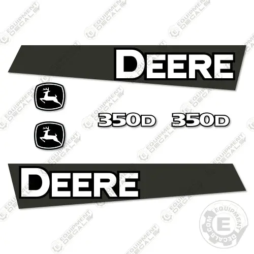 Fits John Deere 350D Decal Kit Articulated Dump Truck 1