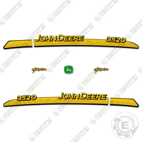 Fits John Deere 3520 Decal Kit Tractor (Ehydro) 1