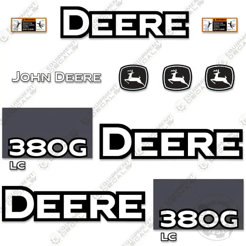 Fits John Deere 380 G Lc Excavator Decal Kit 1