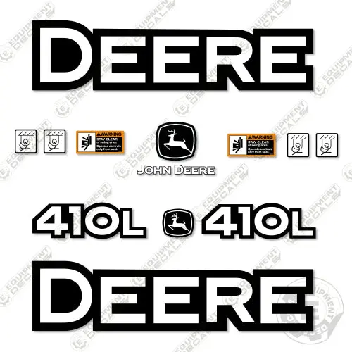 Fits John Deere 410L Decal Kit Backhoe 1