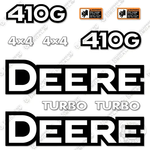 Fits John Deere 410G Decal Kit Backhoe 1