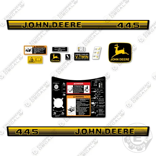Fits John Deere 445 Decal Kit Riding Mower 1