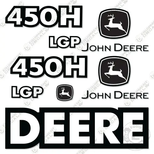 Fits John Deere 450H Lgp Crawler Tractor Dozer Decal Kit 1