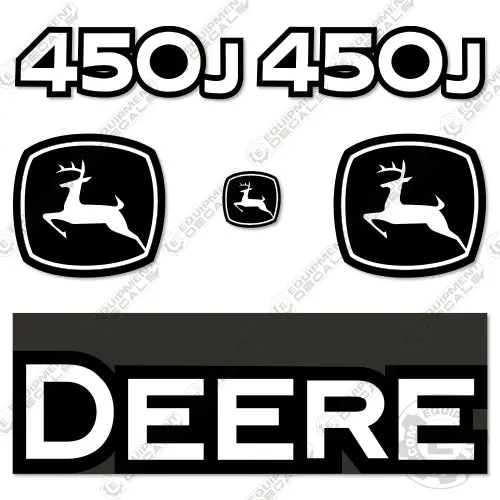 Fits John Deere 450J Decal Kit Dozer Crawler 1