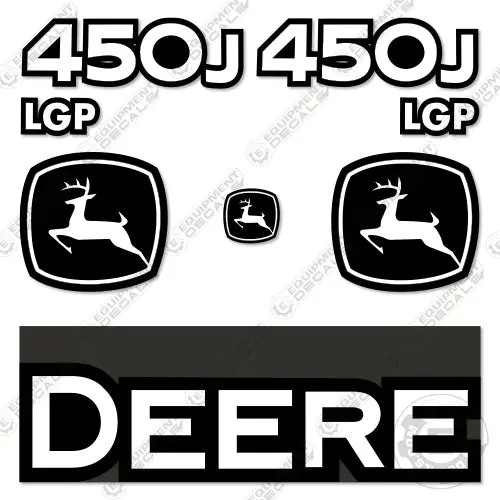 Fits John Deere 450J Lgp Dozer Crawler Decal Kit 1