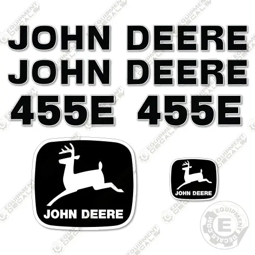 Fits John Deere 455E Decal Kit Crawler Loader 1