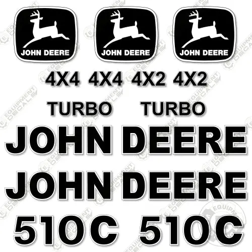 Fits John Deere 510C Decal Kit Backhoe Loader 1