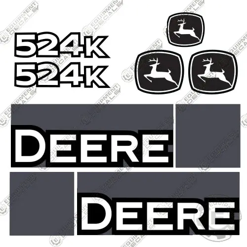 Fits John Deere 524K Decal Kit Wheel Loader 1