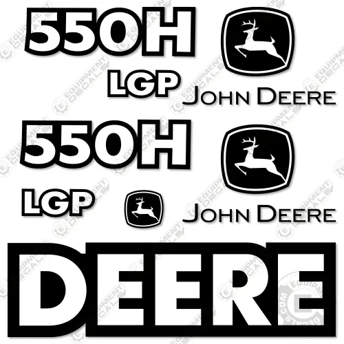 Fits John Deere 550H Lgp Decal Kit Dozer 1