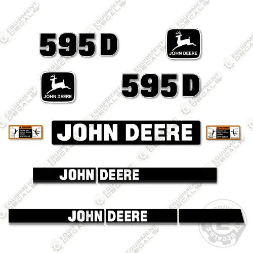 Fits John Deere 595D Excavator Decal Kit 1