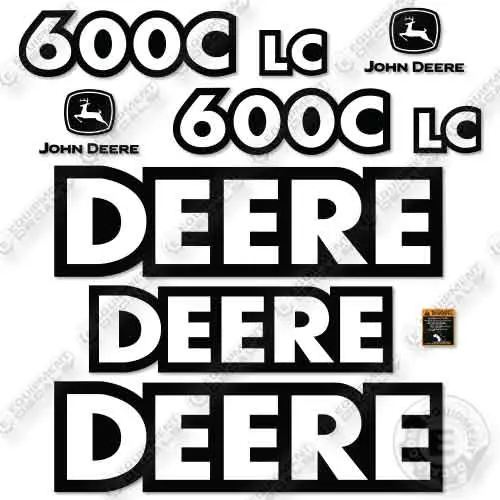 Fits John Deere 600Lc Decal Kit Excavator 1