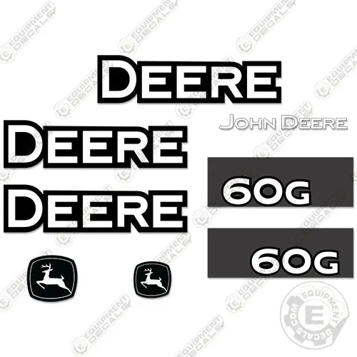 Fits John Deere 60G Excavator Decal Kit 1