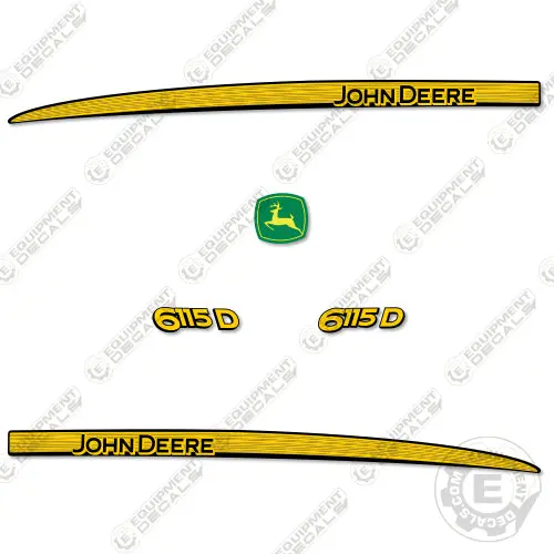 Fits John Deere 6115D Decal Kit Tractor 1