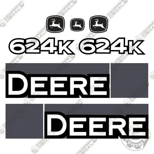 Fits John Deere 624K Decal Kit Wheel Loader 1
