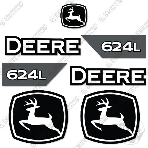 Fits John Deere 624L Decal Kit Wheel Loader 1
