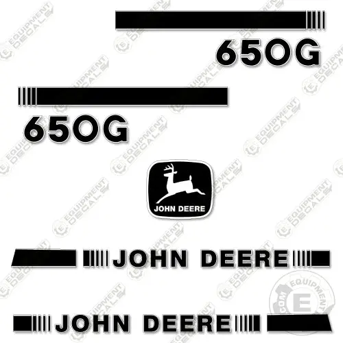 Fits John Deere 650G Decal Kit (Style 2) Dozer 1