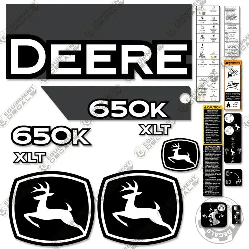 Fits John Deere 650K Xlt Decal Kit (New Style) Dozer 1