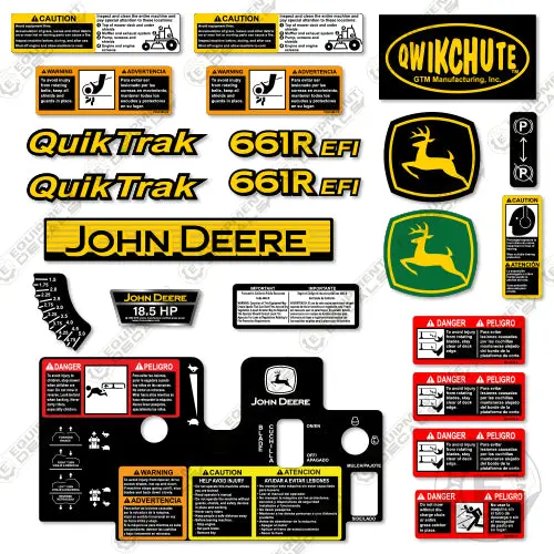 Fits John Deere 661R Efi Decal Kit Riding Mower 1