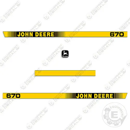 Fits John Deere 670 Decal Kit Tractor 1