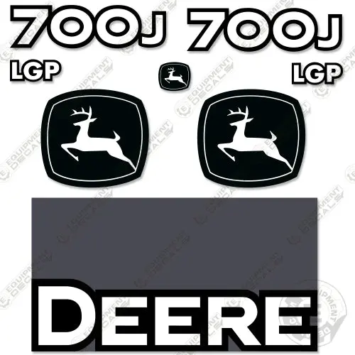Fits John Deere 700J Lgp Decal Kit Dozer Crawler 1