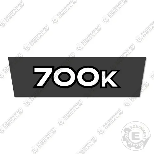 Fits John Deere 700K Custom Decal 1