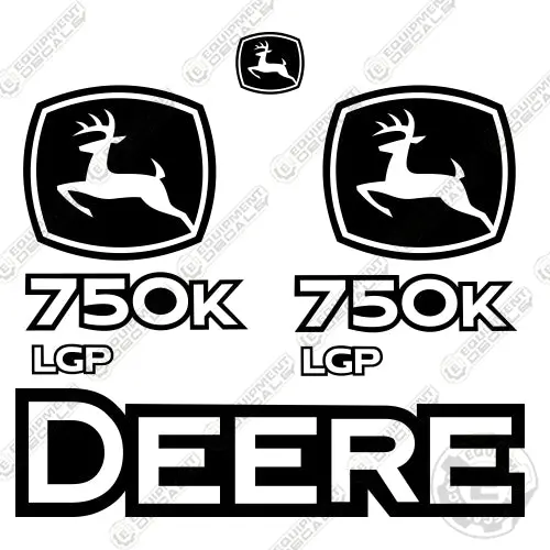 Fits John Deere 750K Lgp Dozer Crawler Decal Kit 1