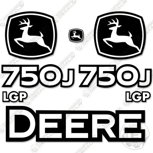 Fits John Deere 750J Lgp Dozer Crawler Decal Kit 1