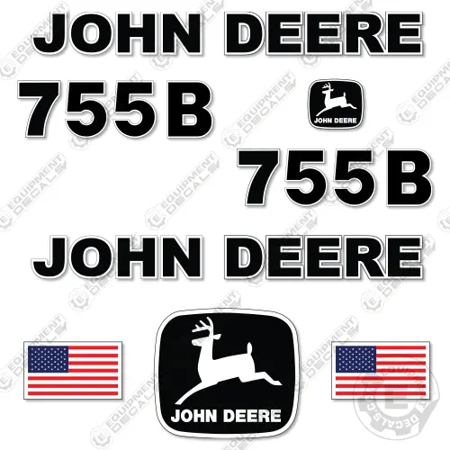 Fits John Deere 755B Decal Kit Dozer 1