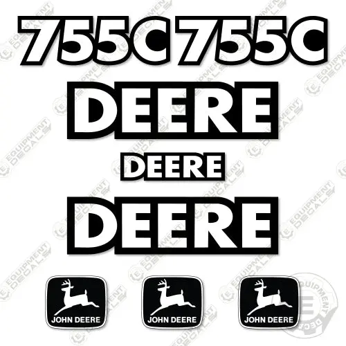Fits John Deere 755C Decal Kit Dozer 1