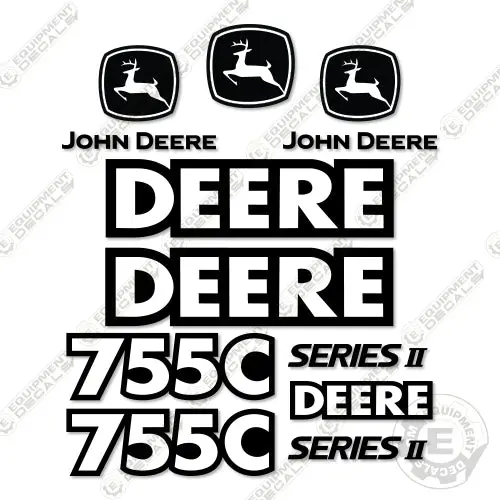 Fits John Deere 755C Series Ii Decal Kit Dozer 1