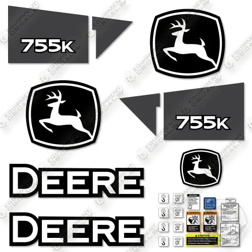 Fits John Deere 755K Decal Kit Crawler 1