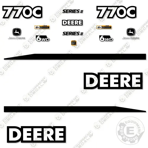 Fits John Deere 770C Series Ii Decal Kit Motor Grader - Scraper 1