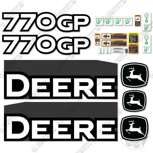 Fits John Deere 770Gp Decal Kit Motor Grader (2013) - Scraper 1