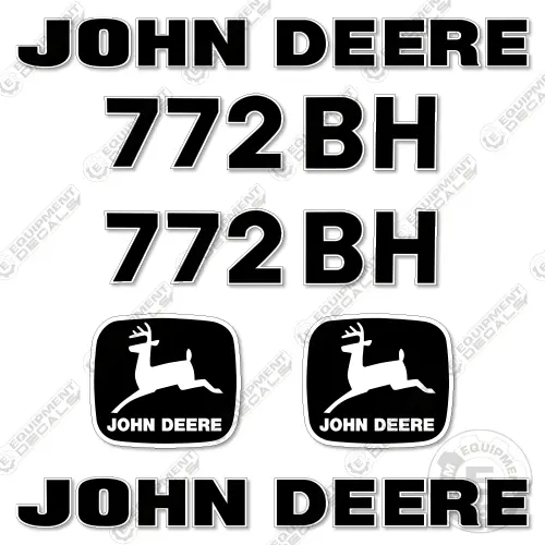 Fits John Deere 772Bh Motor Grader Decal Kit - Scraper 1