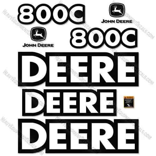 Fits John Deere 800C Decal Kit Excavator 1