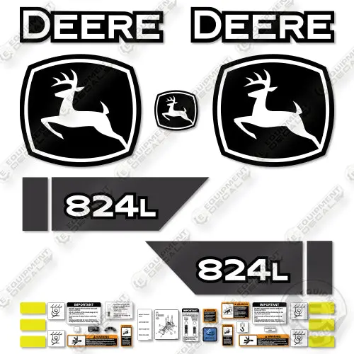 Fits John Deere 824L Decal Kit Wheel Loader 1