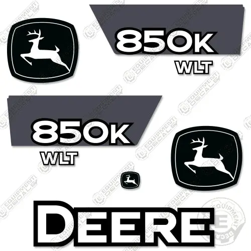 Fits John Deere 850K Wlt Dozer Decal Kit - Pre 2015 Style 1