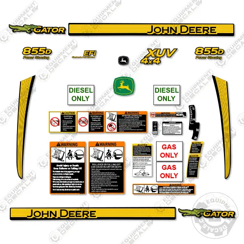 Fits John Deere Gator 855D Decal Kit Utility Vehicle 2