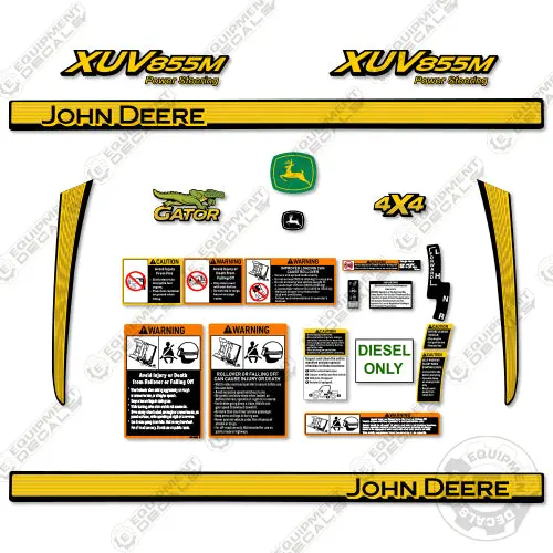 Fits John Deere 855M Decal Kit Gator Utility Vehicle 1