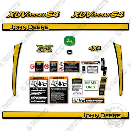 Fits John Deere Gator Xuv 855M S4 Decal Kit Utility Vehicle 2