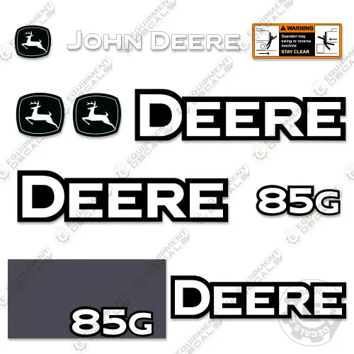 Fits John Deere 85G Decal Kit Excavator 1