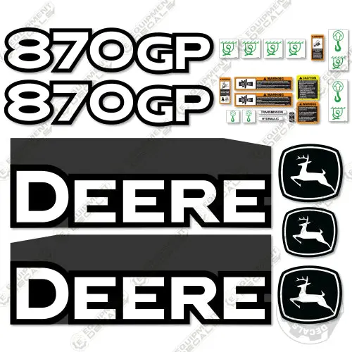 Fits John Deere 870Gp Decal Kit Motor Grader (2013) - Scraper 1