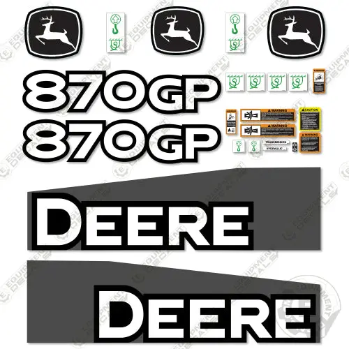 Fits John Deere 870Gp Decal Kit Motor Grader (2014-2019) - Scraper 1