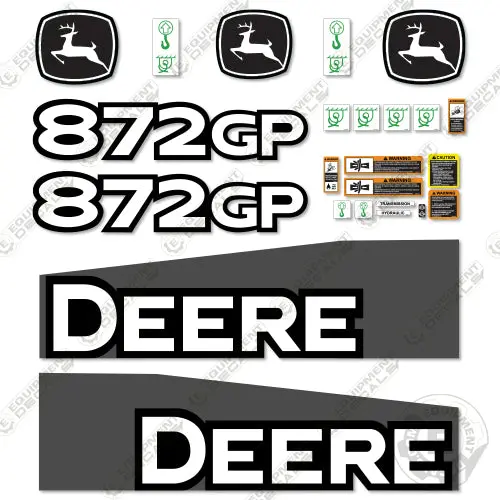 Fits John Deere 872Gp Decal Kit Motor Grader (2014-2019) - Scraper 1