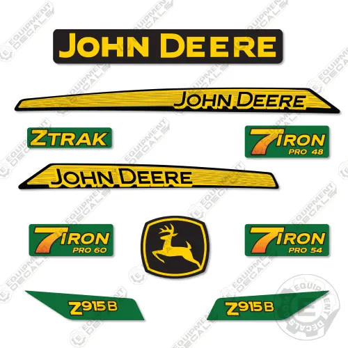 Fits John Deere Z915b Decal Kit Riding Mower 1