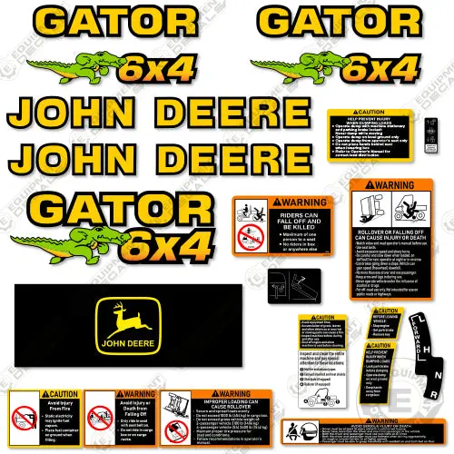 Fits John Deere Gator Decal Kit 6X4 Utility Vehicle (Older Style) 1