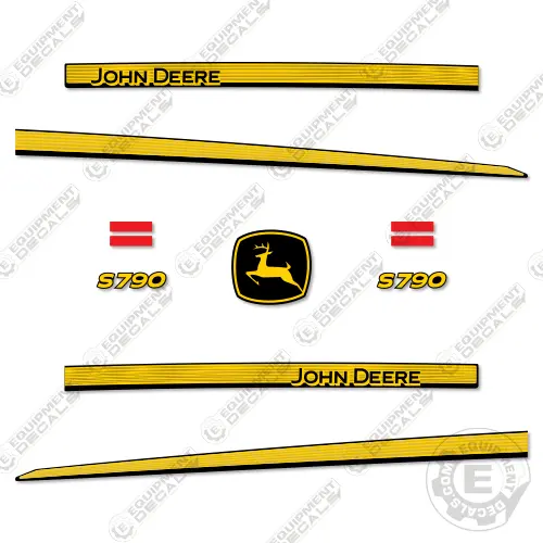 Fits John Deere S790 Decal Kit Combine 1