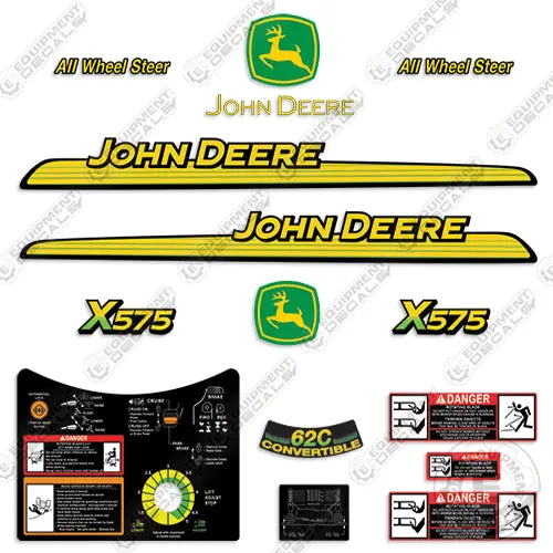 John Deere X575 Decal Kit Mower 1