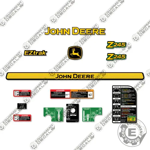 Fits John Deere Z245 Decal Kit Mower 1